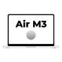 Apple macbook air 15' / m3 8-core cpu/ 8gb/ 512gb ssd/ 10-core gpu/ plata
