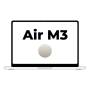 Apple macbook air 15' / m3 8-core cpu/ 8gb/ 512gb ssd/ 10-core gpu/ blanco estrella