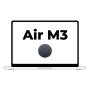 Apple macbook air 15' / m3 8-core cpu/ 8gb/ 512gb ssd/ 10-core gpu/ medianoche