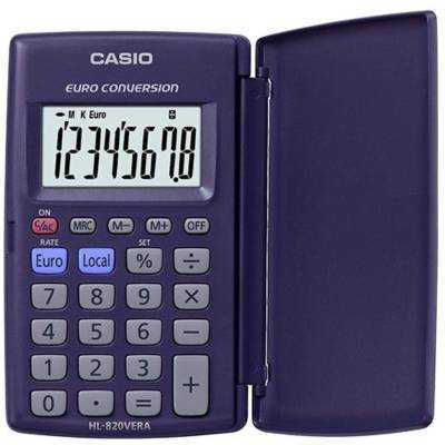 Calculadora de bolsillo casio hl-820ver/ azul