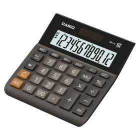 Calculadora casio wide h series mh-12/ negra