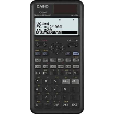 Calculadora científica casio fc-200v-2/ negra