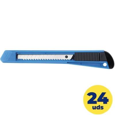 Caja de 24 unidades de cutter grafoplás westcott office 73584000 cuchilla 9mm