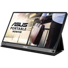 Monitor portátil táctil asus zenscreen touch mb16amt 15.6'/ full hd/ multimedia/ plata y negro