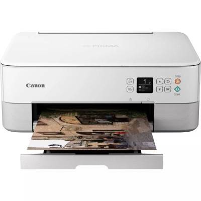 Multifunción fotográfica canon pixma ts5351a wifi/ dúplex/ blanca