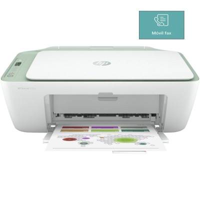 Multifunción hp deskjet 2722e wifi/ fax móvil/ blanca y verde