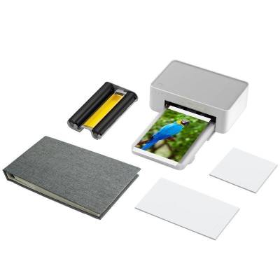 Impresora portátil fotográfica xiaomi instant photo printer 1s set/ blanca