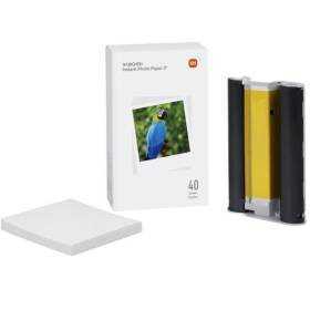 Papel fotográfico xiaomi instant photo printer para impresora xiaomi instant photo 1s/ 3'/ 40 hojas