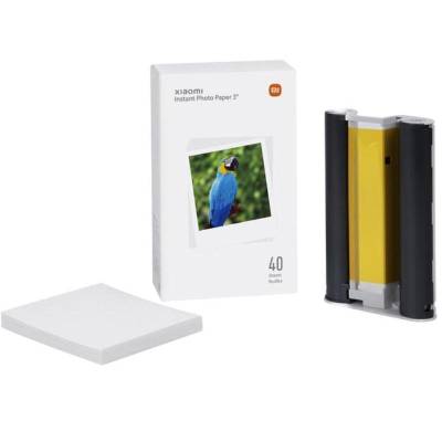 Papel fotográfico xiaomi instant photo printer para impresora xiaomi instant photo 1s/ 3'/ 40 hojas