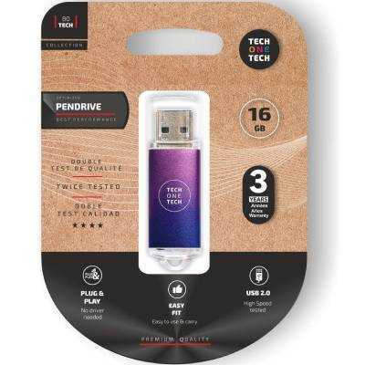 Pendrive 16gb tech one tech be fade usb 2.0/ purpura degradado