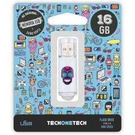 Pendrive 16gb tech one tech calavera maya usb 2.0