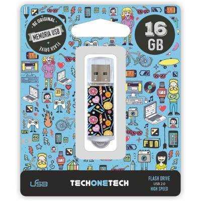 Pendrive 16gb tech one tech candy pop usb 2.0