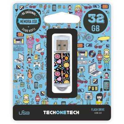 Pendrive 32gb tech one candy pop usb 2.0