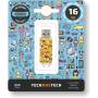 Pendrive 16gb tech one tech emojis usb 2.0