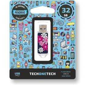 Pendrive 32gb tech one tech flower power usb 2.0