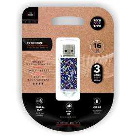 Pendrive 16gb tech one tech kaotic dark usb 2.0