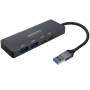 Hub usb 3.2 aisens a106-0746/ 2xusb/ 2xusb tipo-c/ gris