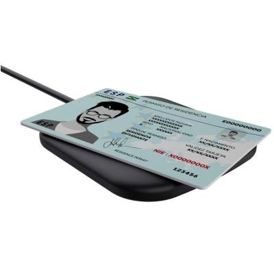 Lector de dni inteligente trust ceto/ usb 2.0/ sin contacto