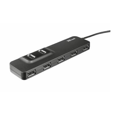 Hub usb 2.0 con alimentación externa trust oila 20576/ 7xusb