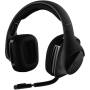 Auriculares gaming inalámbricos con micrófono logitech g533/ negros