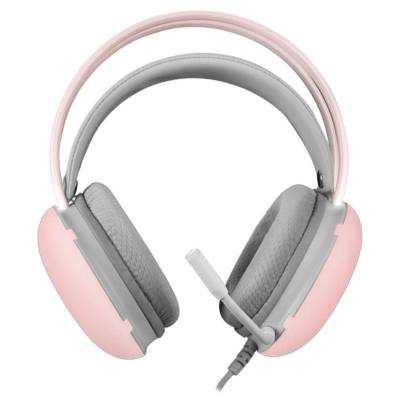 Auriculares gaming con micrófono mars gaming mh-glow/ jack 3.5/ rosas