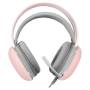 Auriculares gaming con micrófono mars gaming mh-glow/ jack 3.5/ rosas