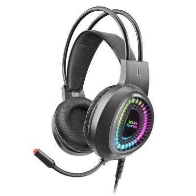 Auriculares gaming con micrófono mars gaming mh220/ jack 3.5/ negros