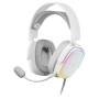 Auriculares gaming con micrófono mars gaming mhaw/ jack 3.5/ blancos