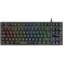 Teclado en portugués gaming semimecánico mars gaming mktklpt