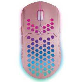 Ratón gaming inalámbrico mars gaming mmw3p/ batería recargable/ hasta 3200 dpi/ rosa