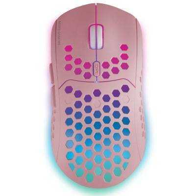 Ratón gaming inalámbrico mars gaming mmw3p/ batería recargable/ hasta 3200 dpi/ rosa