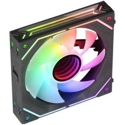 Ventilador mars gaming mf-linkfinity/ 12cm/ argb/ negro