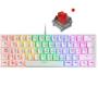 Teclado gaming mecánico mars gaming mk60wres/ switch rojo/ blanco