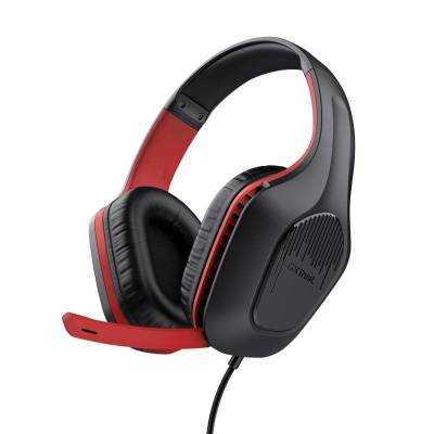 Auriculares gaming con micrófono trust gaming gxt 415 zirox nintendo switch/ jack 3.5/ rojos