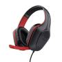 Auriculares gaming con micrófono trust gaming gxt 415 zirox nintendo switch/ jack 3.5/ rojos