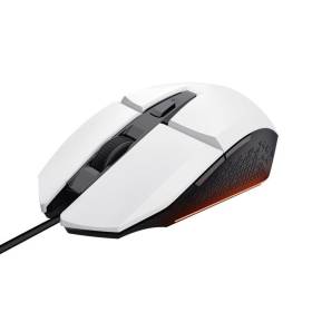 Ratón gaming trust gaming gxt 109 felox/ hasta 6400 dpi/ blanco