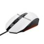 Ratón gaming trust gaming gxt 109 felox/ hasta 6400 dpi/ blanco