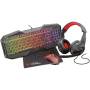 Pack gaming trust gaming gxt 1180rw/ teclado gxt 830-rw + ratón gxt 105 + auriculares + alfombrilla