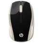 Ratón inalámbrico hp 200/ 1000 dpi/ dorado