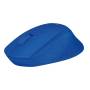 Ratón ergonómico inalámbrico logitech m280/ hasta 1000 dpi/ azul