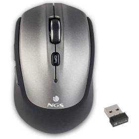 Ratón inalámbrico por bluetooth ngs frizzbt/ hasta 1600 dpi/ gris