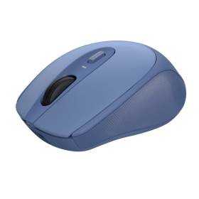 Ratón inalámbrico trust zaya/ batería recargable/ hasta 1600 dpi/ azul