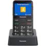 Teléfono móvil panasonic kx-tu155exbn para personas mayores/ negro