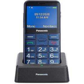 Teléfono móvil panasonic kx-tu155excn para personas mayores/ azul