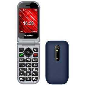 Teléfono móvil telefunken s450 para personas mayores/ azul