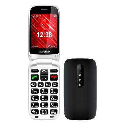 Teléfono móvil telefunken s445 para personas mayores/ negro