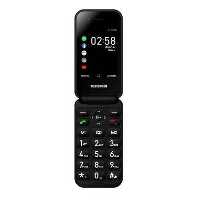 Teléfono móvil telefunken s740 para personas mayores/ negro