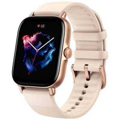 Smartwatch huami amazfit gts 3/ notificaciones/ frecuencia cardíaca/ gps/ blanco marfil