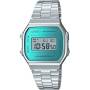 Reloj digital casio vintage iconic a168wem-2ef/ 38mm/ plata y azul