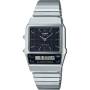 Reloj analógico y digital casio vintage edgy aq-800e-1aef/ 41mm/ plata y negro